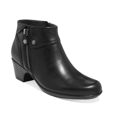 clarks womens black booties|clarks black bootie ankle boot.